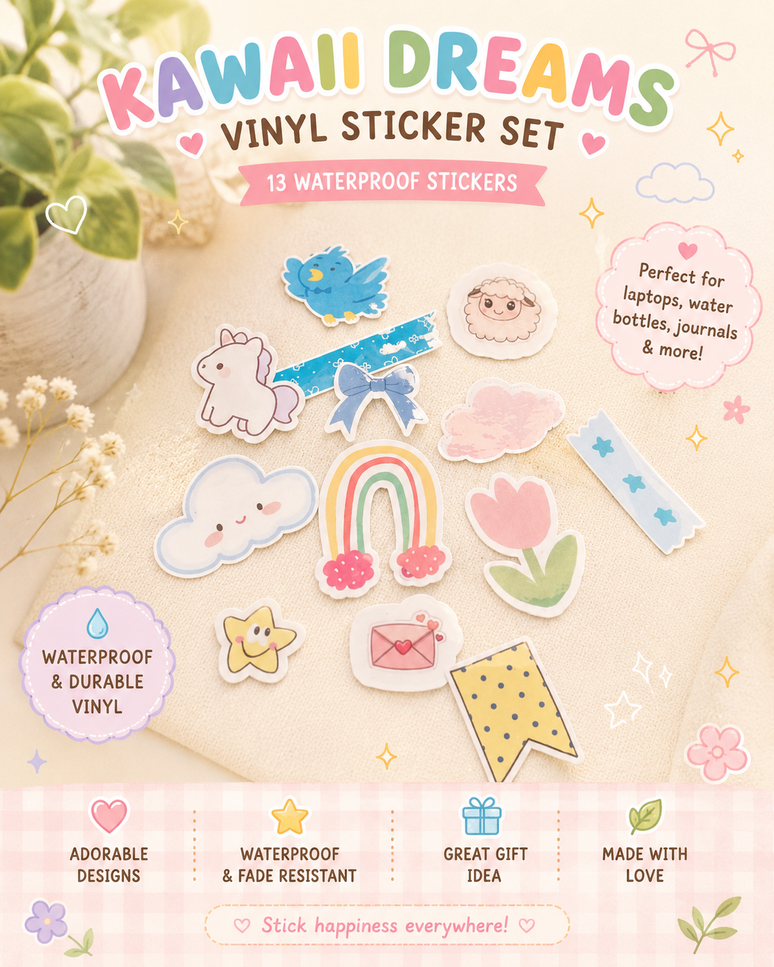 Monthly sticker package
