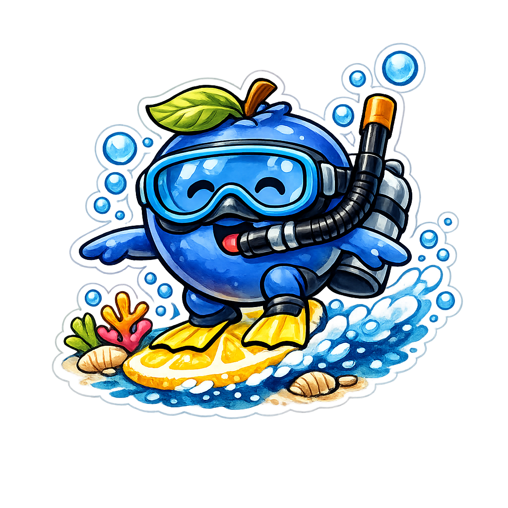 August Sunny Summer Day Sticker