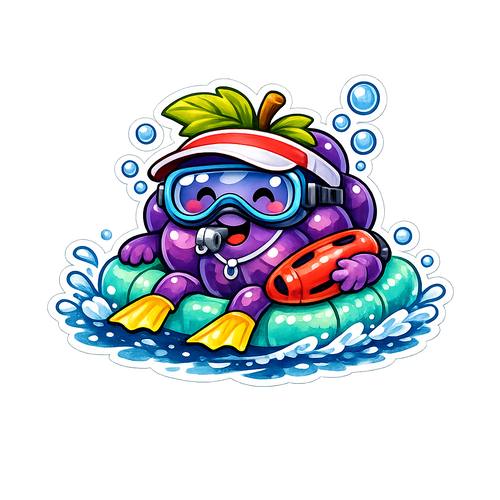 August Sunny Summer Day Sticker