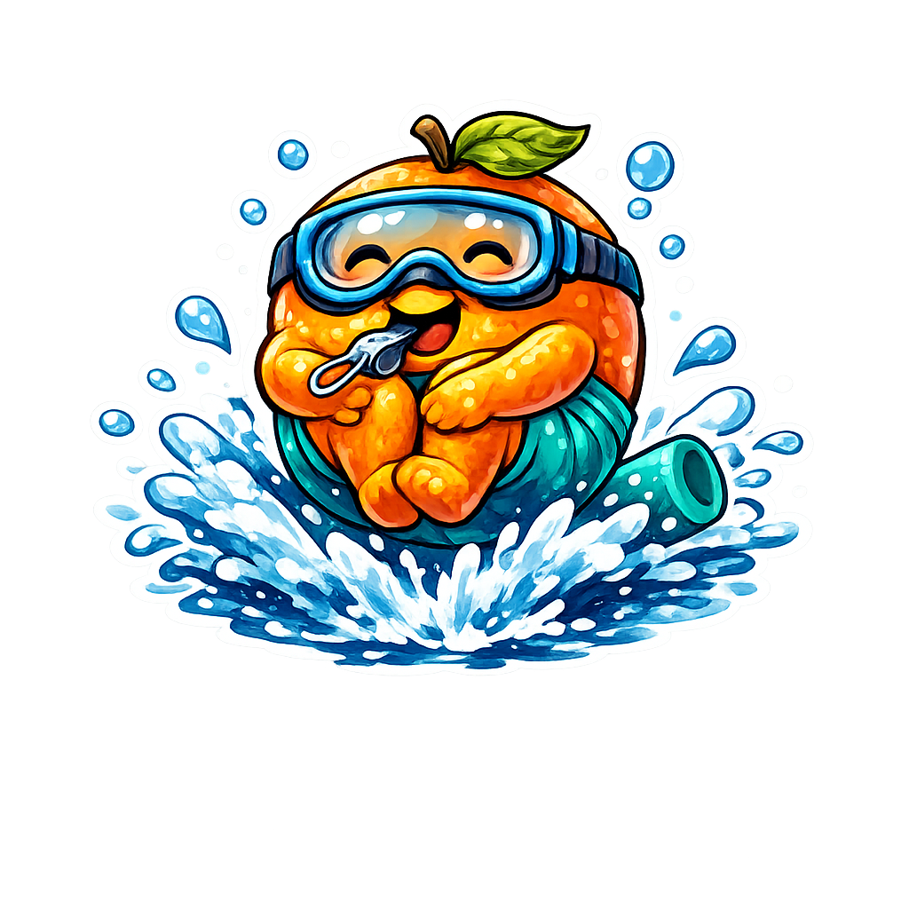 August Sunny Summer Day Sticker