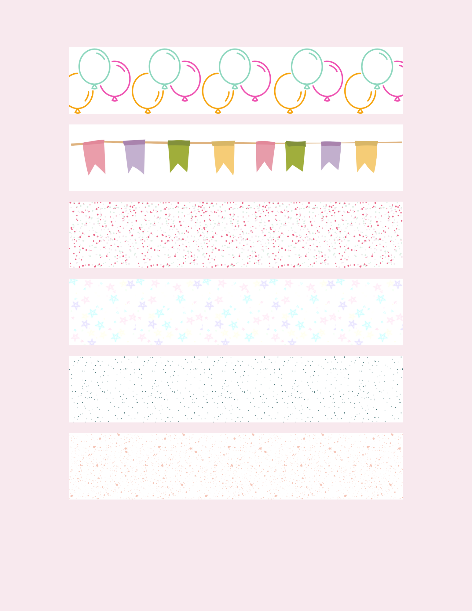 washi tape sheet